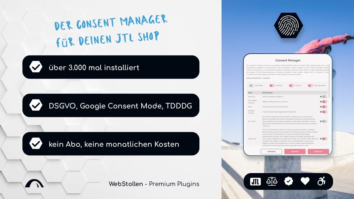 EU Cookie - Consent Manager für JTL-Shop