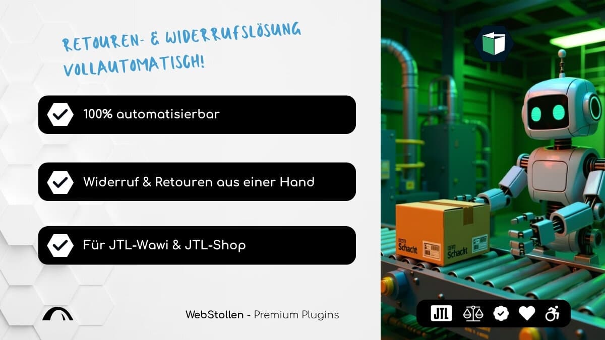 Retourenmaster - Automatisierte Retouren plus Widerrufsbutton